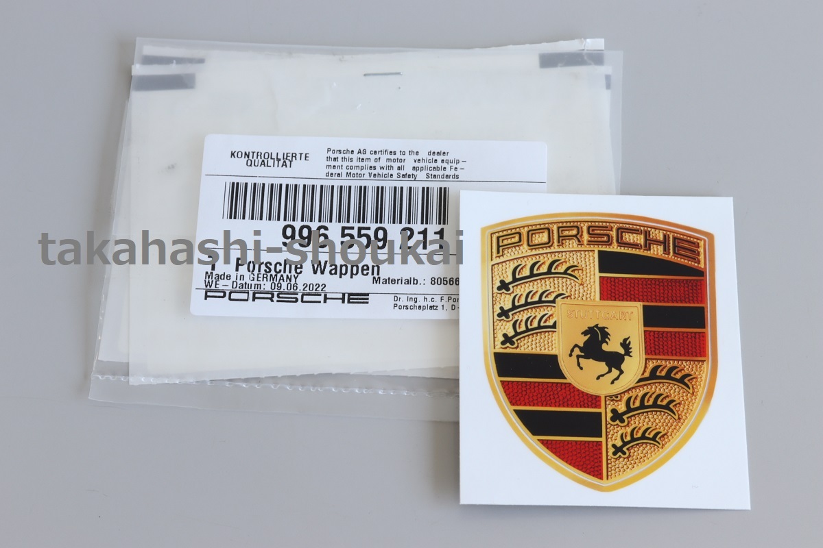 ポルシェ911 GT2 GT3 GT3RS (992/991/997/996) 純正フロントクレストエンブレム(デカール・シール) 99655921190*在庫確認お願いします。拍卖