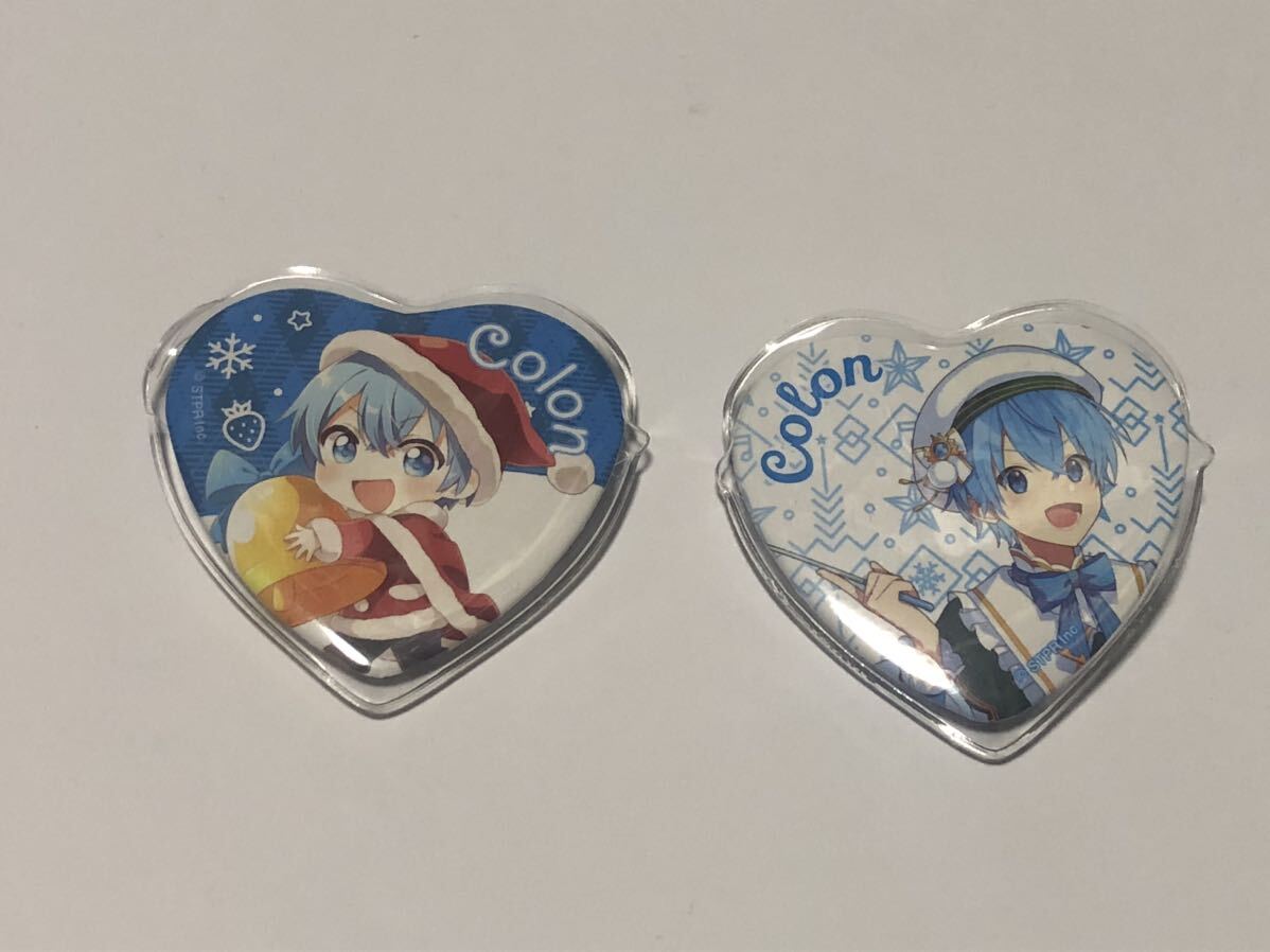 すとぷり ころん 缶バッジハート型 2種拍卖