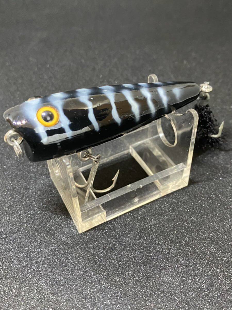 B級 old フレッドアーボガスト ブローパー オールド HEDDON レーベル POP スミス バグリー ルアー ヘドン ポッパー ブラックコーチドック拍卖