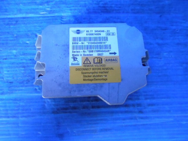 903139 BMW ミニ ABA-MF16 エアバッグコンピューター拍卖