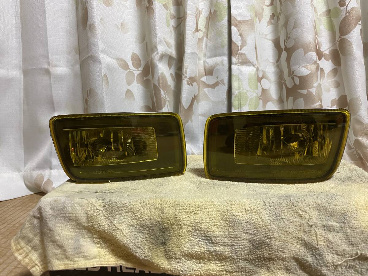日産純正 セレナ(C24)後期 ディーラーオプション イエロータイプ フォグランプ左右セット 中古拍卖