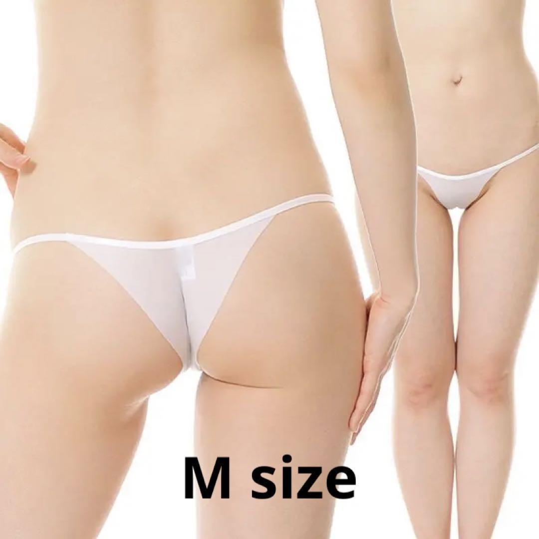 Q-5.set割 シームレスショーツ ハーフバック レディース ホワイト M拍卖