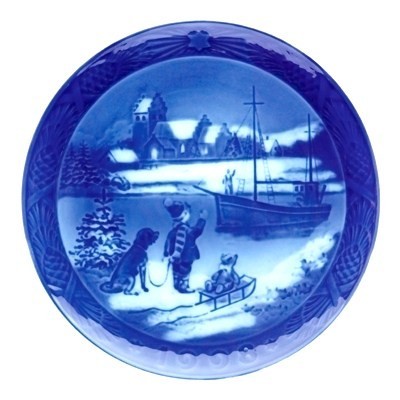 ROYAL COPENHAGEN(ロイヤルコペンハーゲン) イヤープレート 1998年/平成10年 「Welcome Home」 840675AA686-255拍卖