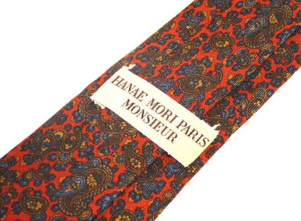 HANAE MORI(森英恵) シルクネクタイ ペーズリー柄 951379-R24G拍卖