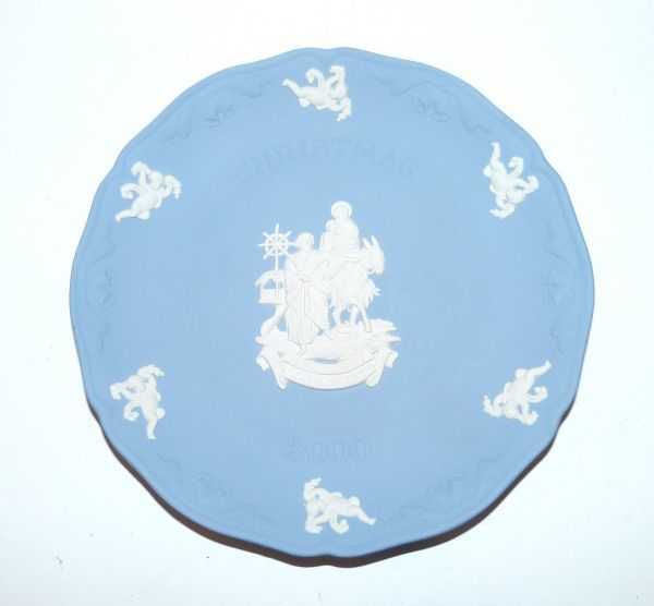 Wedgwood(ウエッジウッド) ジャスパー クリスマスプレート 2000 THE FLIGHT INTO EGYPT 842947AA610Q13拍卖