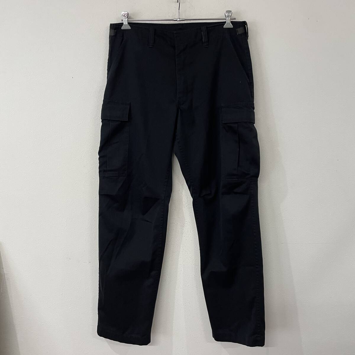ビンテージ TRANSCON USA製 デザイン ミリタリー カーゴ パンツ ブラック 240313拍卖
