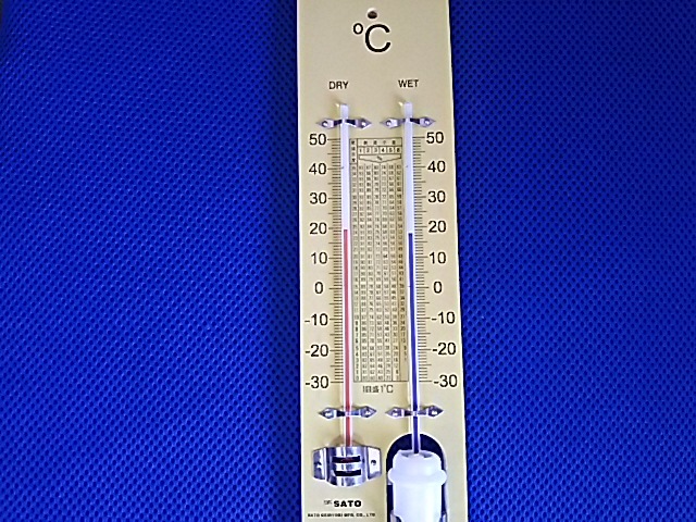 SATO レトロ乾温計 学校・温室・倉庫・屋内用壁掛け型 新品未使用品 佐藤計器製作所 拍卖