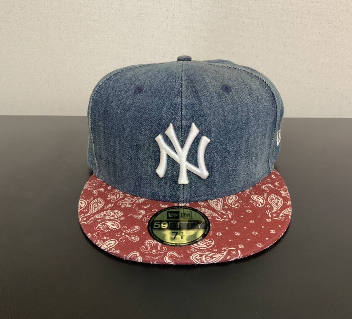 NEW ERA 59FIFTY ヤンキース デニム サイズ7 7/8 62.5cm拍卖