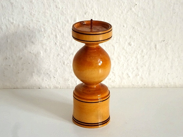 ●○木製 キャンドルスタンド 13.5cm○●ろうそく立てキャンドルホルダードイツレトロビンテージアンティーククリスマス IN656拍卖