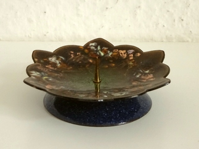 ●○ホーロー キャンドルスタンド φ9cm○●ろうそく立てキャンドルホルダーキャンドルプレートドイツレトロビンテージアンティーク IN665拍卖