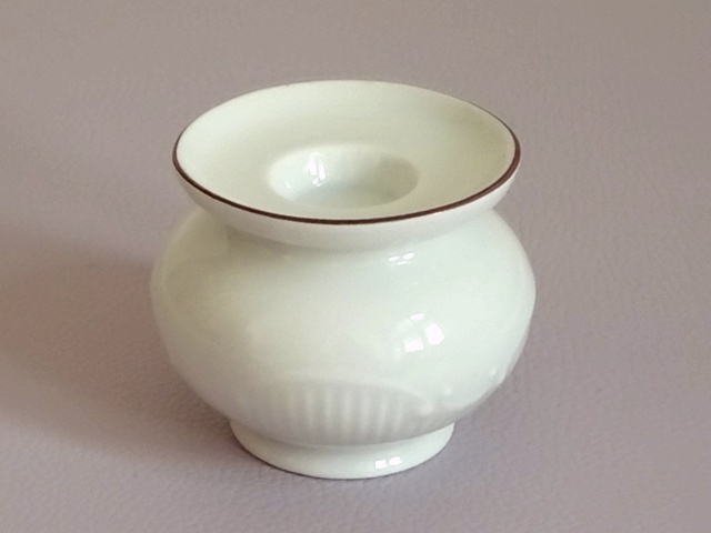 ●○陶器のキャンドルスタンド 高さ5.9cm○●ろうそく立てキャンドルホルダードイツレトロビンテージアンティークインテリア IN707拍卖