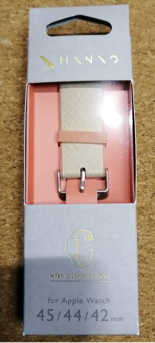 エレコム Apple Watch 45 44 42 mm ハイブリッドレザーバンド フレッシュバニラ×アプリコットオレンジ AW-45BDMNOVA 4549550270069 拍卖