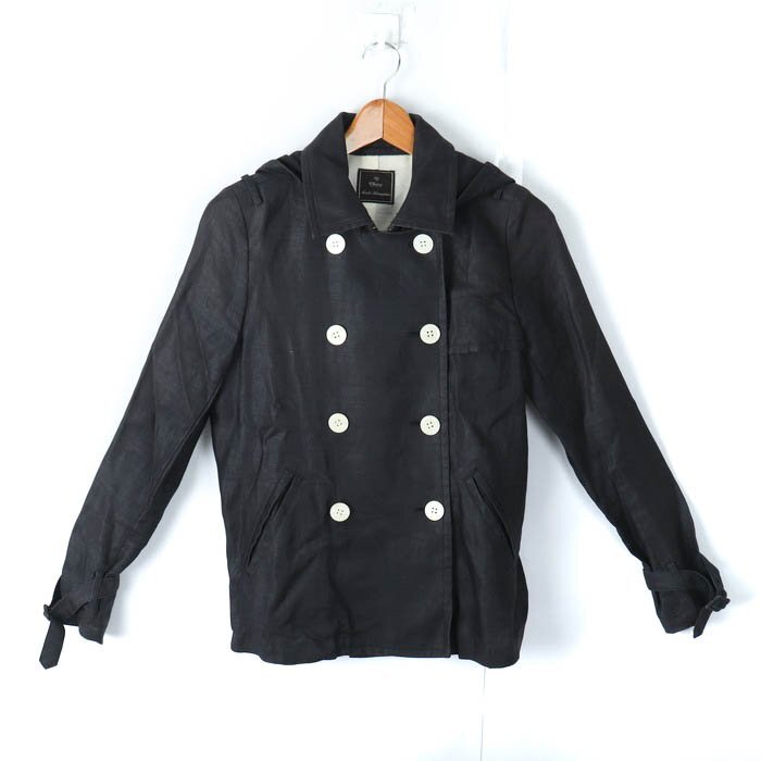 メルローズ ブルゾン アウター ジャケット トレンチ NaokoHamajima レディース フリーサイズ ブラック MELROSE拍卖