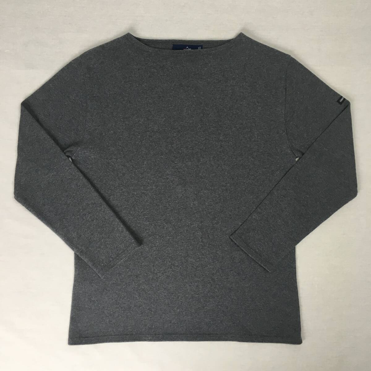 Saint James セントジェームス フランス製 OUESSANT ウエッソン バスクシャツ 長袖 サイズ3 グレー拍卖