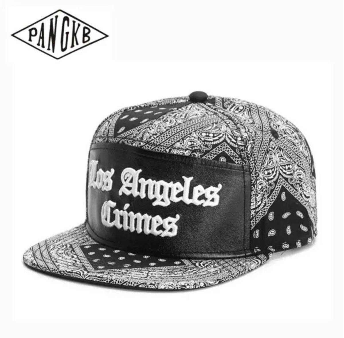 ペイズリー柄 刺繍 ロセンゼルス キャップ 帽子 野球帽 男女兼用拍卖