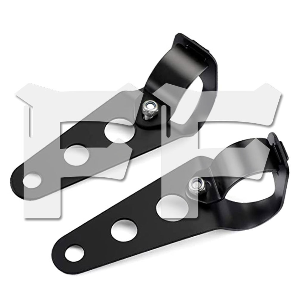 送料無料● オートバイ ホンダ スズキ ヤマハ カワサキ ハーレーなど.. ヘッドライト ブラケット ステー 38-48mm ユニバーサル ブラック拍卖