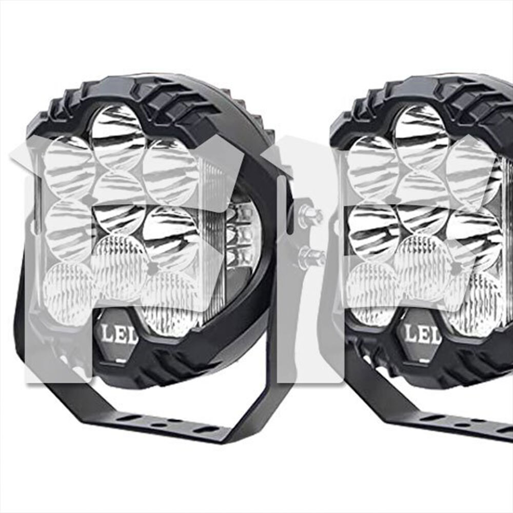 送料無料● LED ワークライト 5インチ 50W ホワイト 作業灯 JEEP ジムニー SUV トラック ランクル ボート 農業機械 12V/24V 2個 新品拍卖