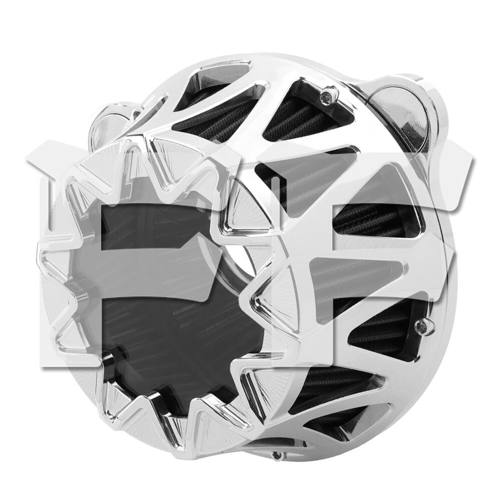 ハーレー ソフテイル/16-17 ツーリング/08-16 ダイナ FXDLS エア クリーナー エア フィルター クローム/シルバー CNC 高品質 新品拍卖