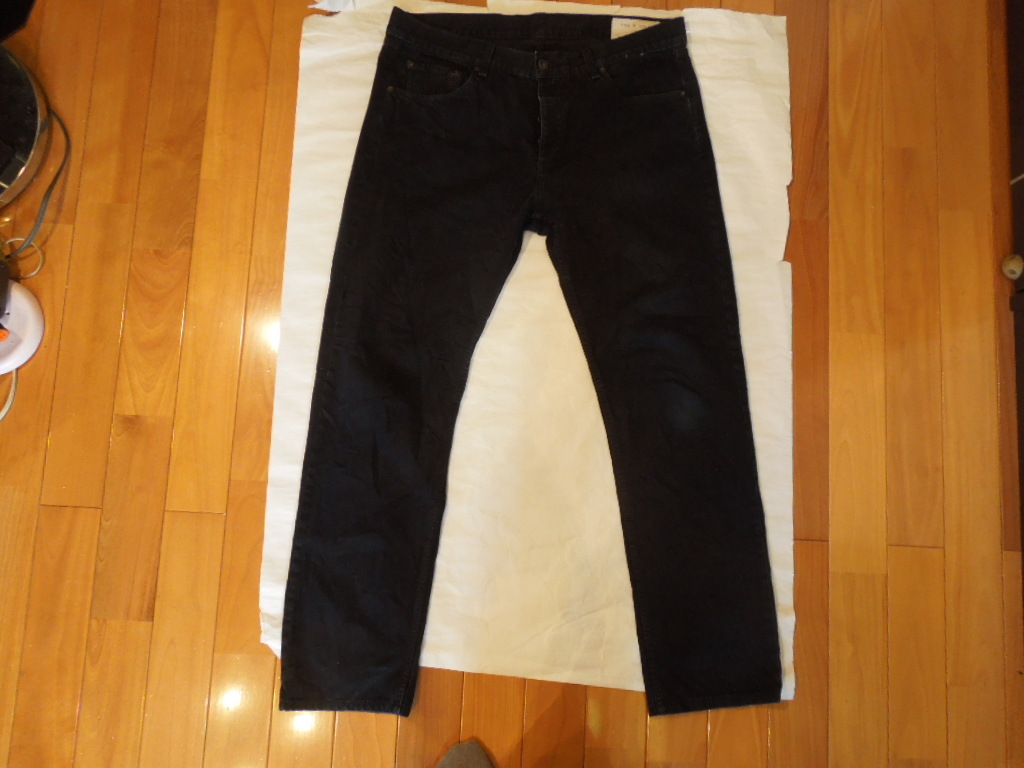 rag&bone ラグアンドボーン ブラックデニム ジーンズ Handmade in USA サイズW36インチ拍卖