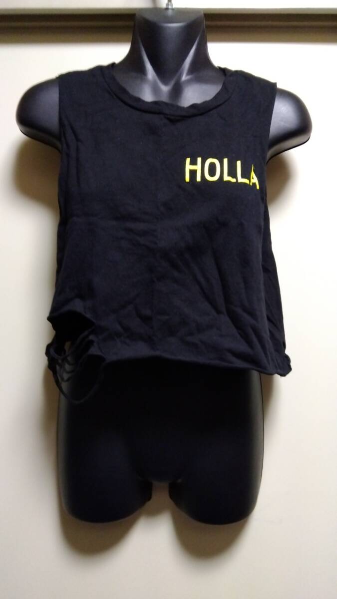 ☆ANAPダメージノースリクロップドカットソー☆新品自宅保管BK拍卖