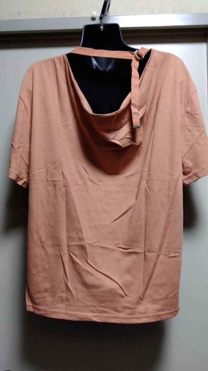 ☆バックオープンドレープカットソー☆未使用自宅保管OR拍卖