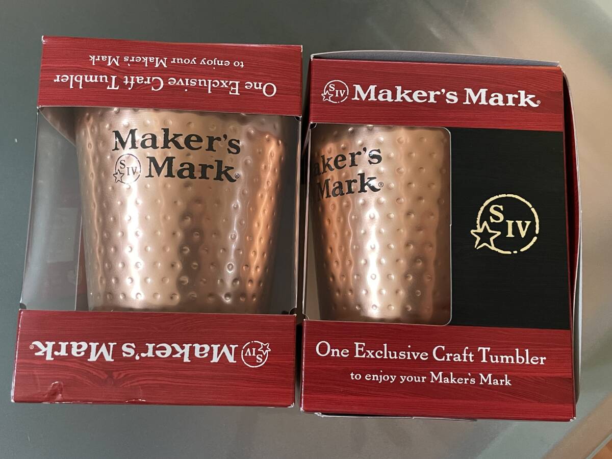 【2798.メーカーズマーク Maker'sMark CRAFT BOURBON クラフトタンブラー2個セット】拍卖