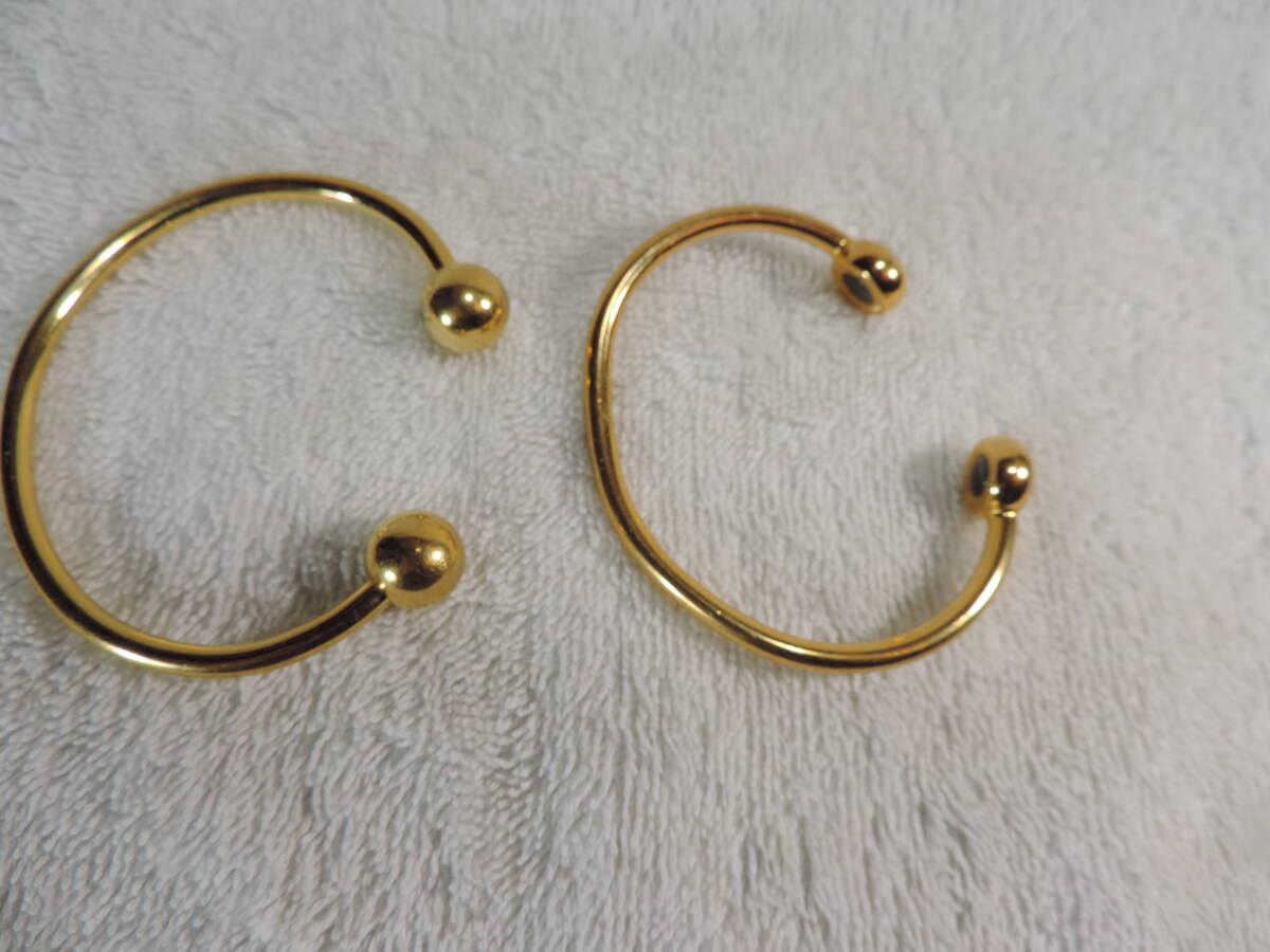 2点・金張りバングル・イオンバランスを調整・健康バングル・ゴールド色・総重量約40.60g拍卖