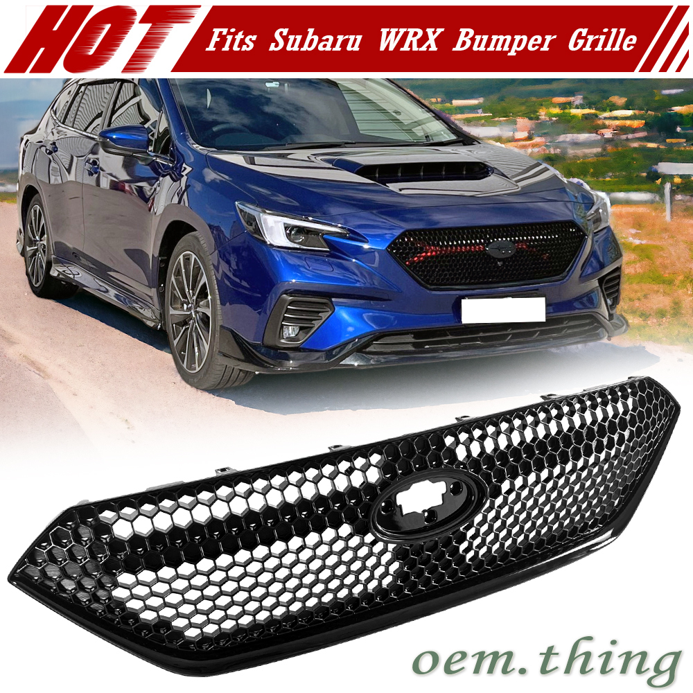 【即納品】#光沢黒塗装済 スバル・WRX(2代目)VB系 S4 VBH GT-H、GT-H EX フロントグリル ABS材質・艶有黒の品 交換タイプ拍卖