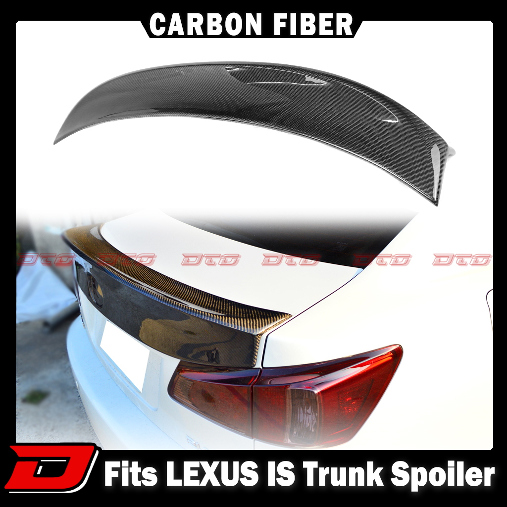 カーボントランクスポイラー 2006-2012 LEXUS レクサス IS250 IS350 GSE2 IS-F セダン ウイング リアスポイラー W TYPE リアルカーボン製拍卖
