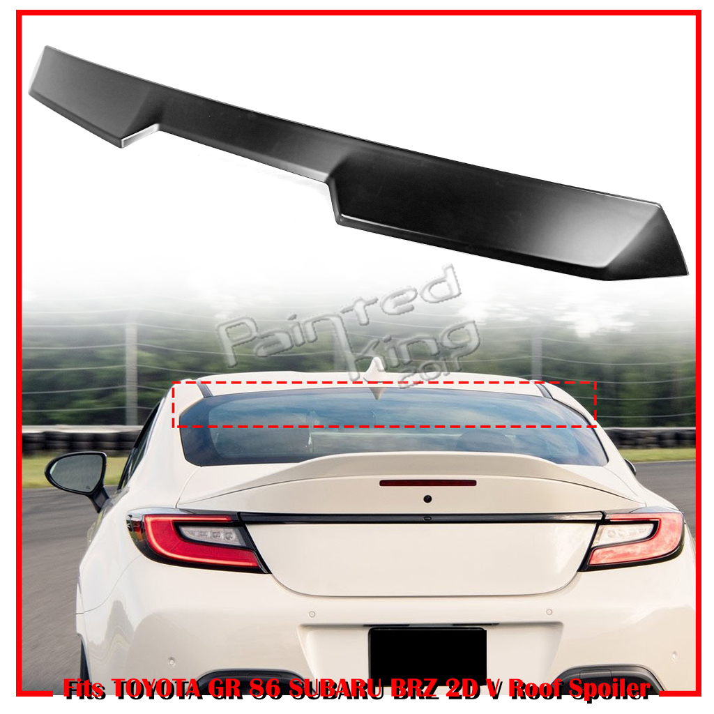 【何色でも塗装可能】V Type スバル BRZ ZD8 トヨタ GR86 ZN8 ABS製 塗装品 ルーフスポイラー リアスポイラー 2022以降 両面テープ付き拍卖
