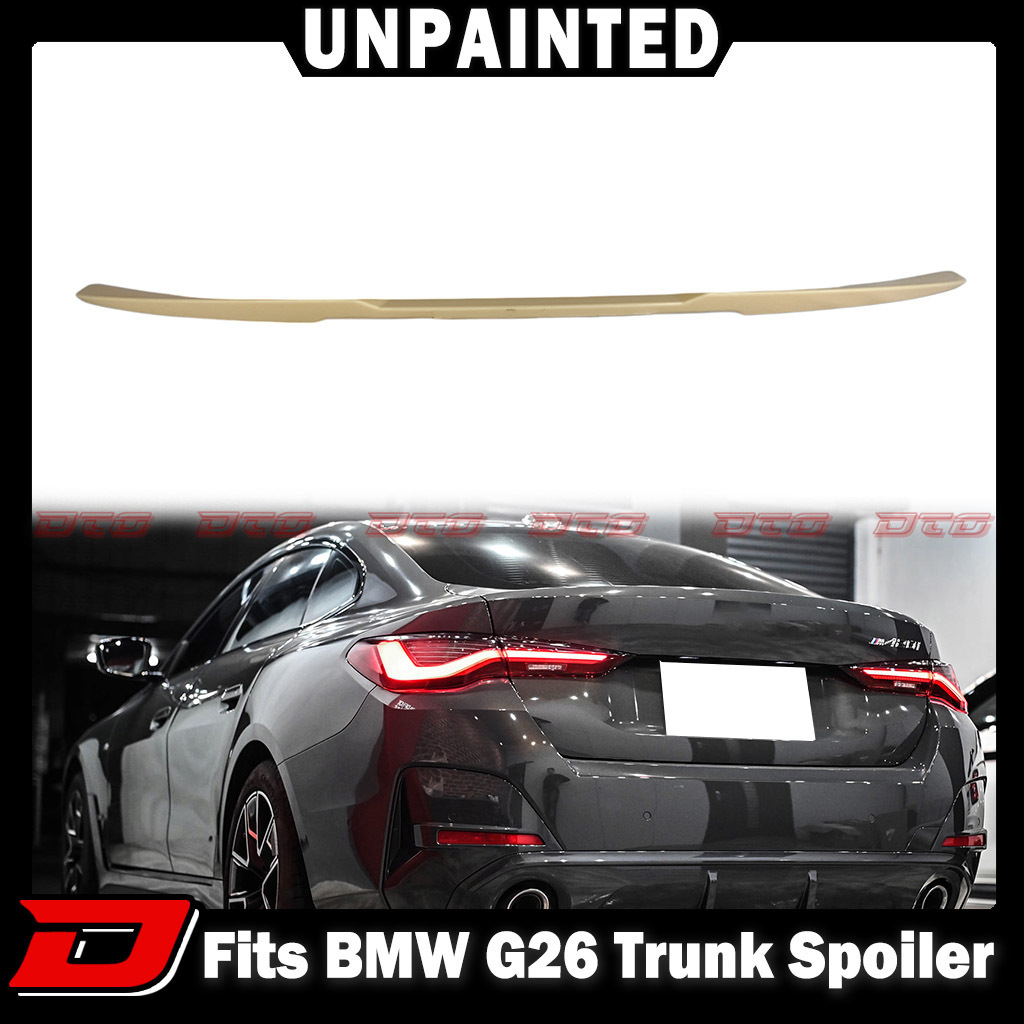 【即納品】M4 Type BMW 4シリーズ グランクーペ G26 ABS エアロ トランクスポイラー リヤスポイラー 未塗装品 素地 2021-2024拍卖