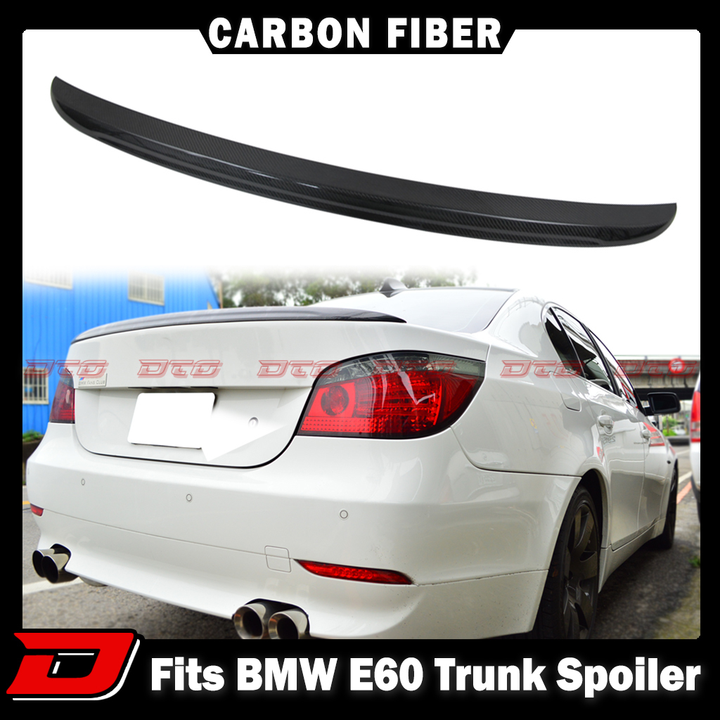 【即納品】カーボントランクスポイラー 2004-2010 BMW 5シリーズ セダン E60 ウイング リアスポイラー M5 リアルカーボン製 @拍卖