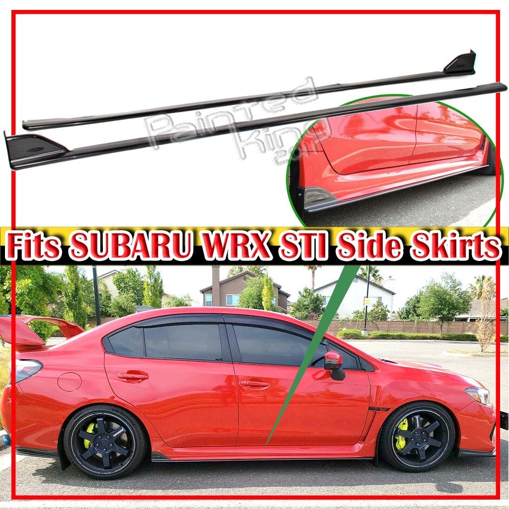 【即納品】STI Type スバル WRX VA STI セダン サイド スカート スポイラー ABS製 エアロ 未塗装品 素地 2015-2021拍卖
