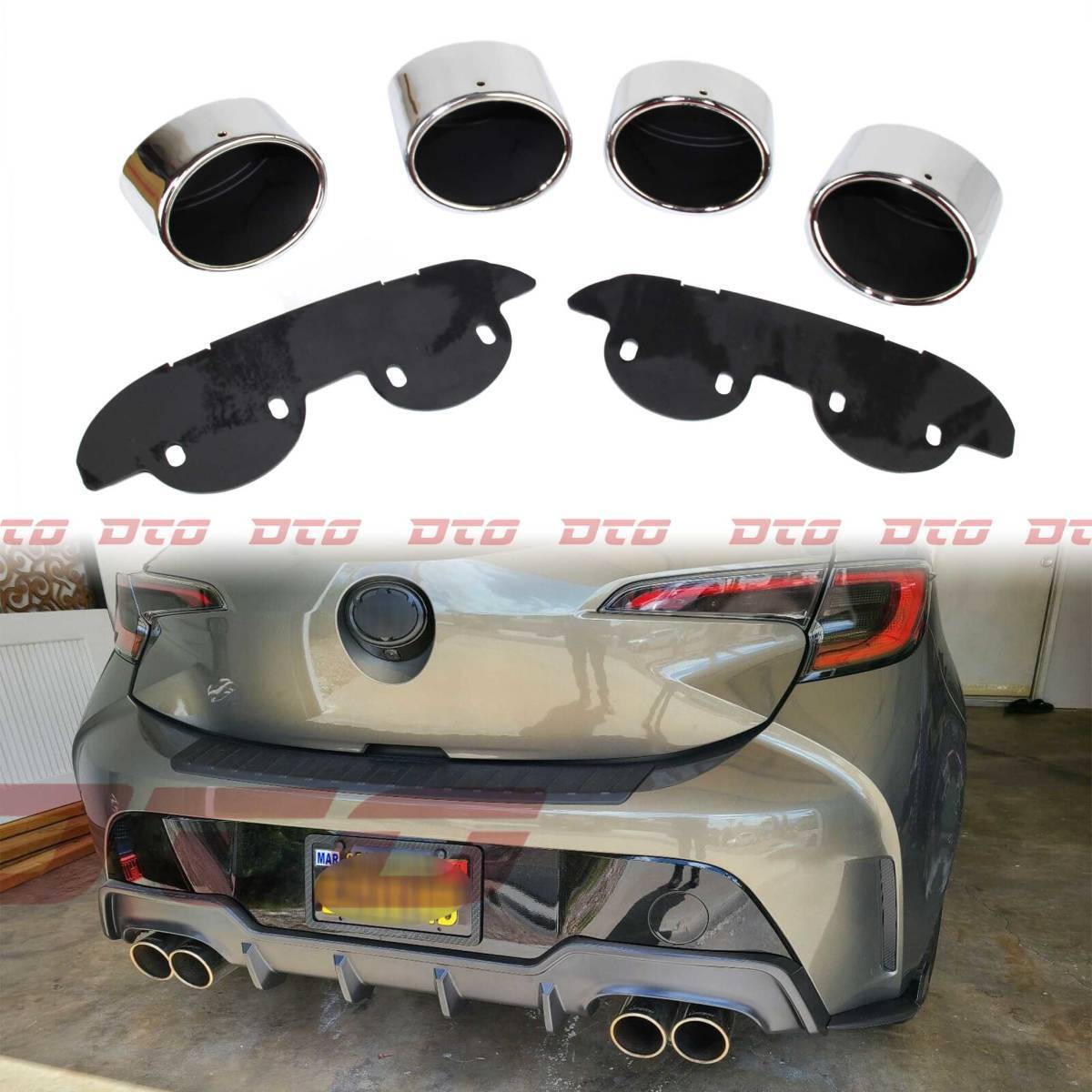 【即納品】2018/6~2021 トヨタ カローラスポーツ NRE210H NRE214H ZWE211H マフラーカッター拍卖