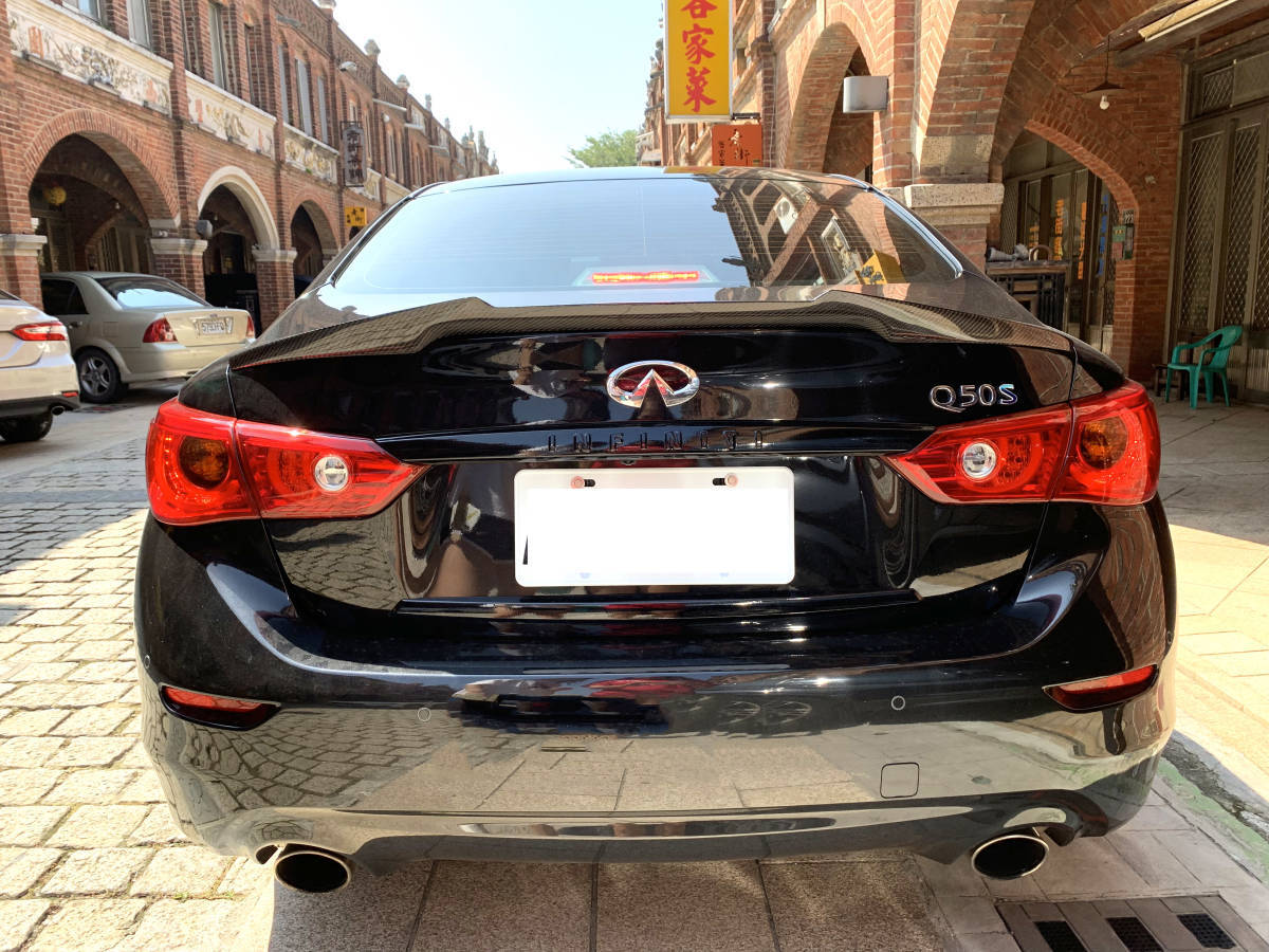 カーボントランクスポイラー 2014-2024 日産 スカイライン セダン V37 Q50 セダン ウイング リアスポイラー M4 TYPE リアルカーボン製拍卖