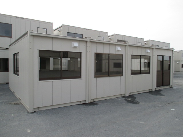 【岐阜発】スーパーハウス コンテナ 物置 ユニットハウス 16坪 中古 仮設 寮 プレハブ 事務所 32畳 道場 休憩所 ハウス 東海地方拍卖