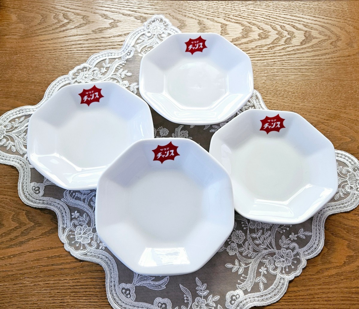 サウナチャンス 八角皿 チャーハン皿 4個セット 新品拍卖