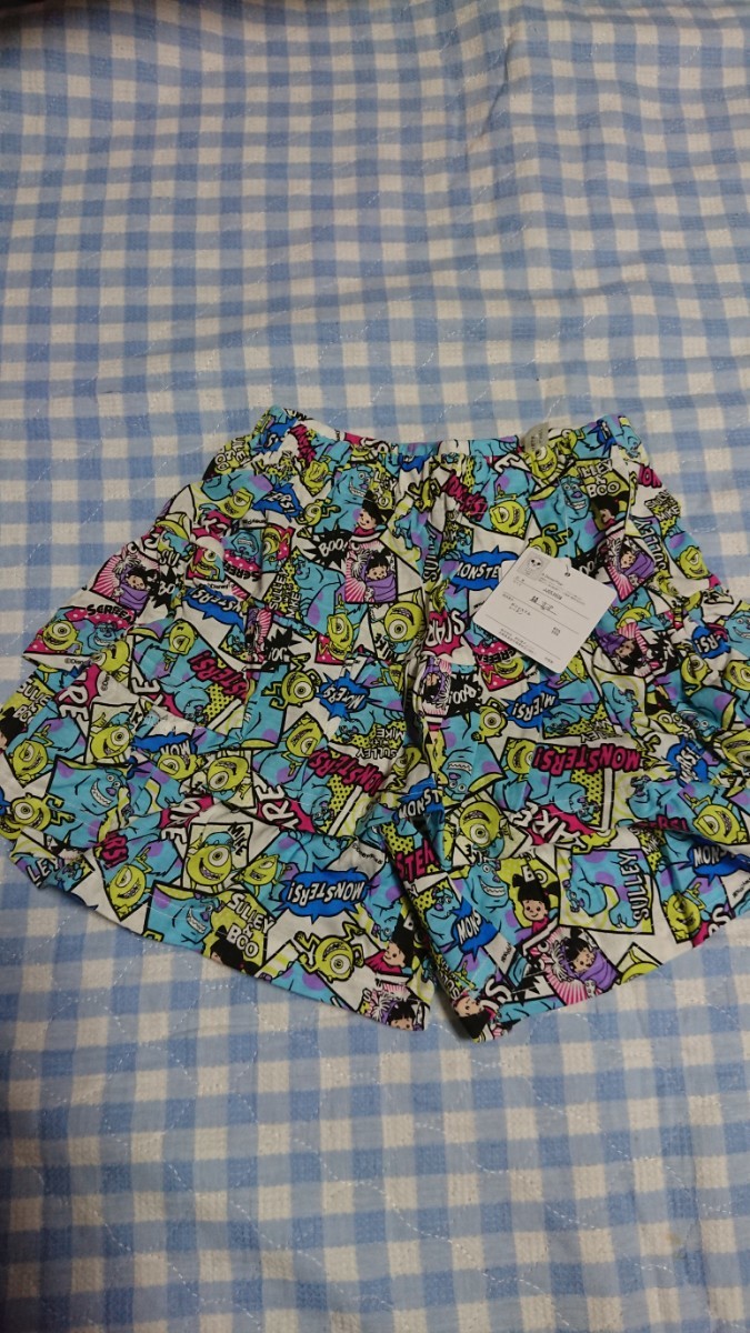 〇177☆未使用・保管品☆Monsters☆カットソーティアードキュロット 白140拍卖