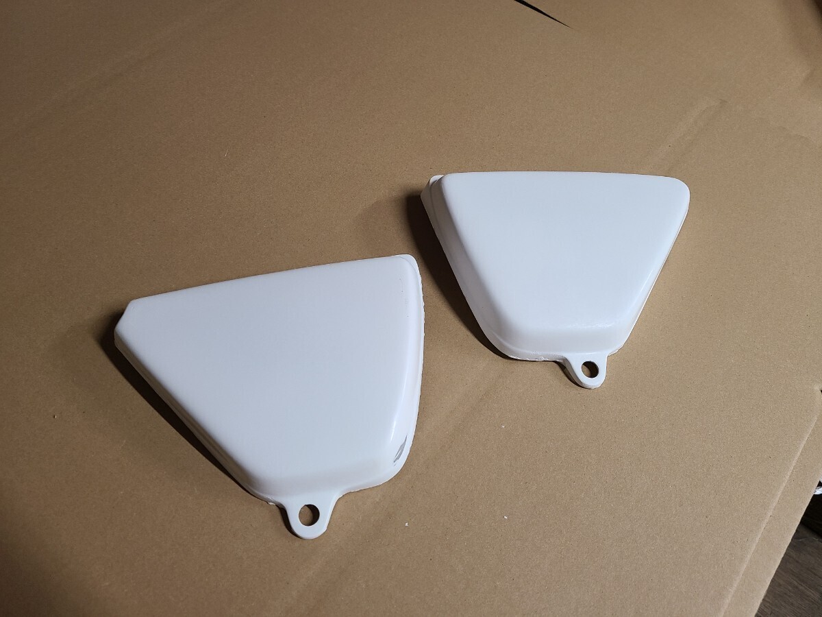 旧CB400F用 FRP製 サイドカバー 新品 ヨンフォア 左右セット CB400F用拍卖