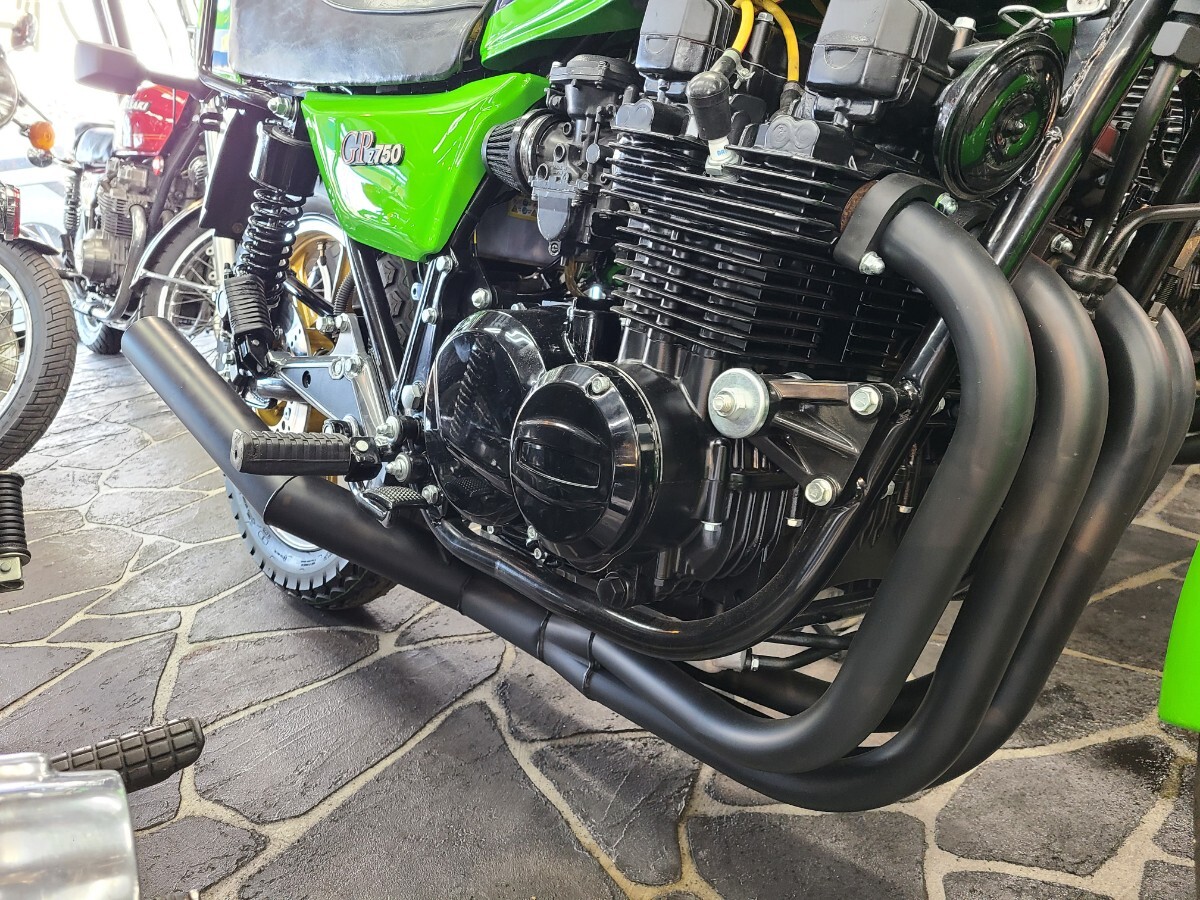 Z750GP 国内生産 ショート管 ブラック マフラー 新品 フランジ無し KAWASAKI 拍卖
