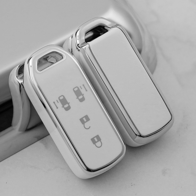 【送料無料、匿名配送】ホンダ スマートキーケース TPU キーカバー N-BOX N-ONE N-VAN ホワイト×シルバー拍卖