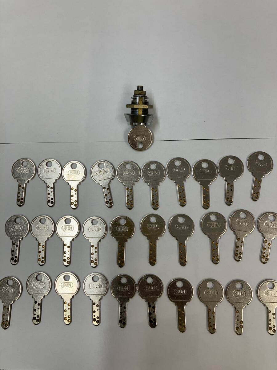 大量! 同一オス鍵31個 +シリンダー1個拍卖