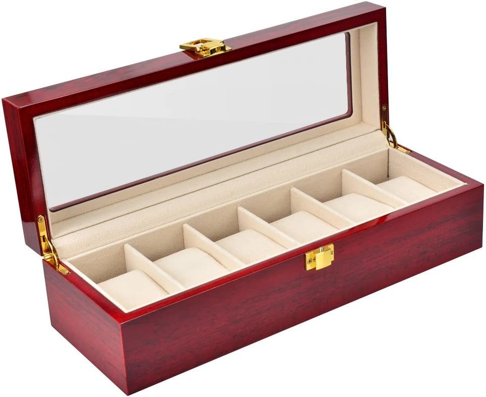 木製 腕時計ケース 6本収納拍卖