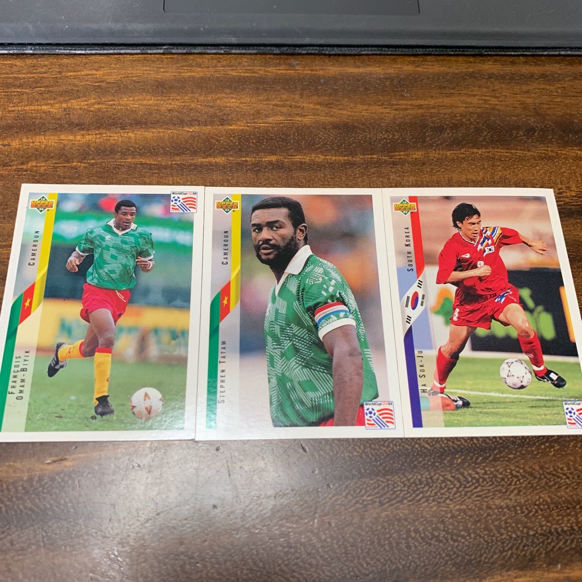UPPER DECK1994 カメルーン、韓国代表 フランソワ オマンビイク、タタウ、ハ ソッジュ 3枚セット拍卖