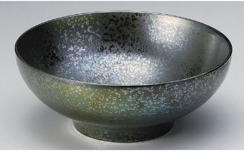 KT美濃焼! ☆黒彩深大鉢☆ キ250-058 新品 焼物皿 盛皿 プレート 長皿 ボウル 鉢 盛鉢 向付 拍卖