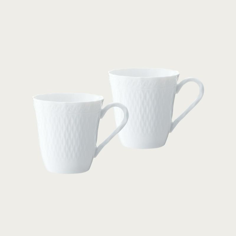 ノリタケ! ☆シェールブラン・ペアマグカップ☆ 新品 ギフト コーヒー 紅茶 ミルク ラテ カプチーノ エスプレッソ 茶器 ギフト拍卖