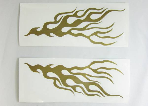 ファイアーパターン フレアー 炎 ステッカー(2枚セット)    14拍卖