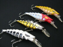 240309091★自由に3個選んで【BANDAI】Gマスター★グランダー武蔵 スケルトン・ミノー 拍卖