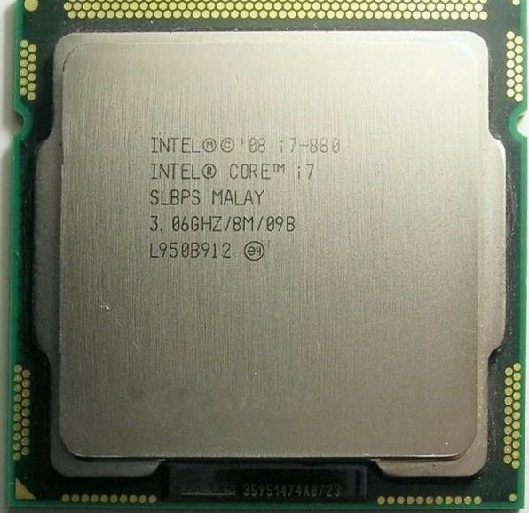 Intel Core i7-880 SLBPS 4C 3.06GHz 8MB 95W LGA1156 BV80605002505AG拍卖
