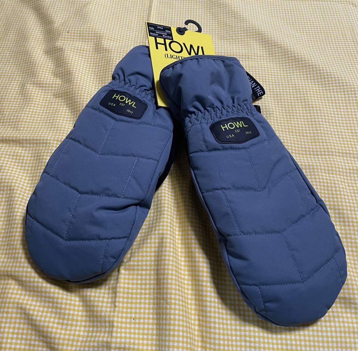【在庫処分・即決】新品・未使用 HOWL DAILY MITT BLUE GREY Mサイズ暖かく防水通気性OK ハウルミトン ブルーグレー47%OFF激安拍卖